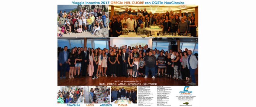 Viaggio Incentive 2017 GRECIA NEL CUORE con COSTA NEOCLASSICA
